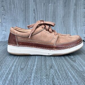 New Clarks Men's Nature 5 Lo Leather Shoes Dark‎ Tan Mens 9 M